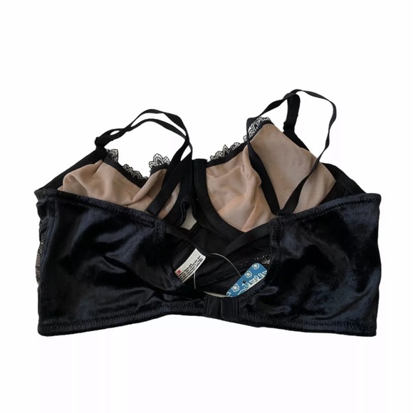 Free People Underwire Velvet Black Combo size S - Picture 3 of 9